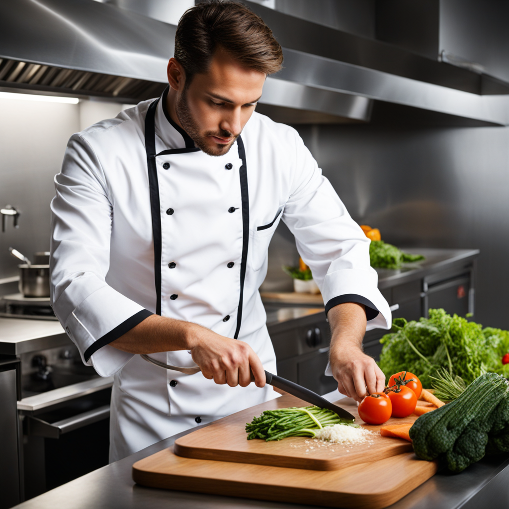 Chef at work in a kitchen