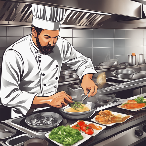 Chef cooking in a restaurant