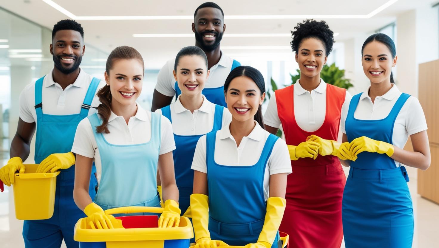 Team RAL's cleaning staff ready to serve Edinburgh businesses