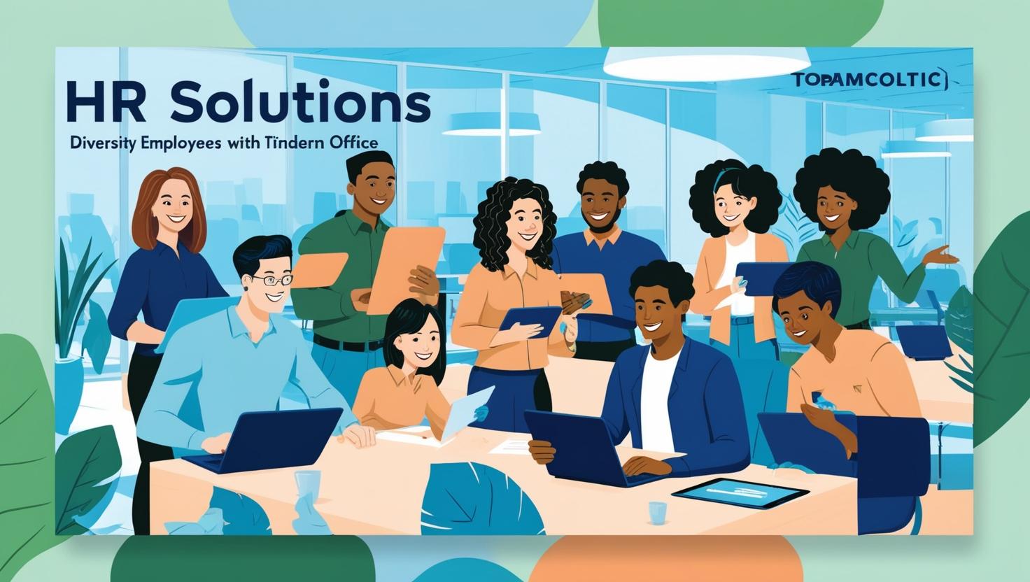 HR administrator working at a computer