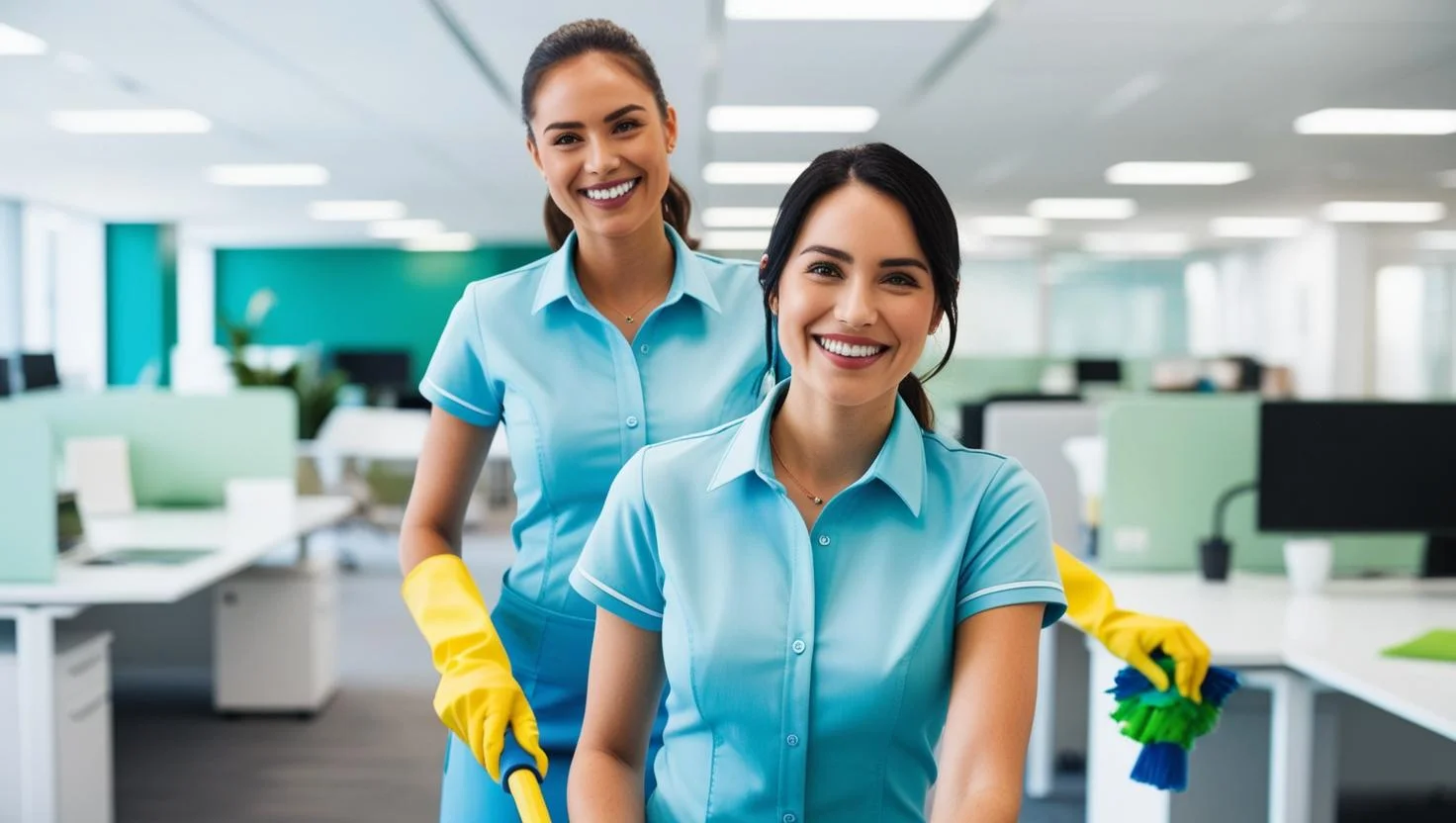 Office cleaning staff