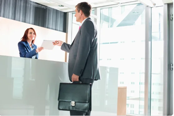 Temporary Receptionist in UK