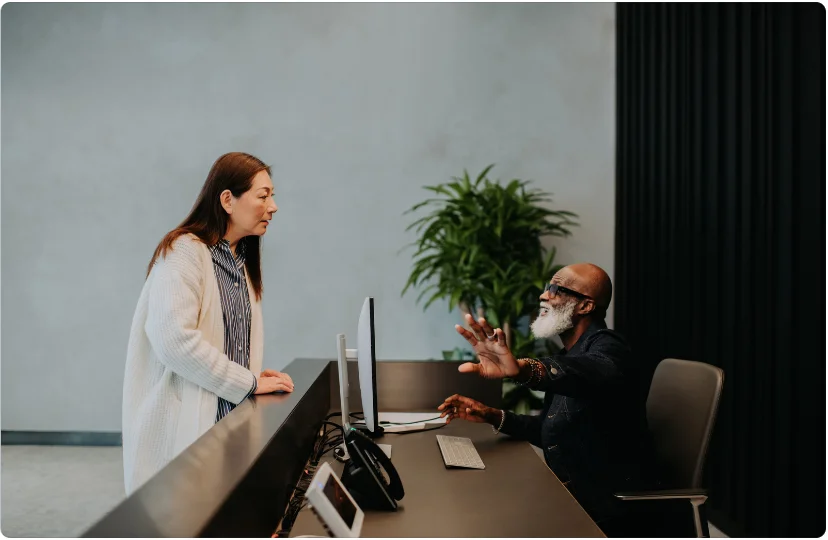 Temporary Receptionist in UK