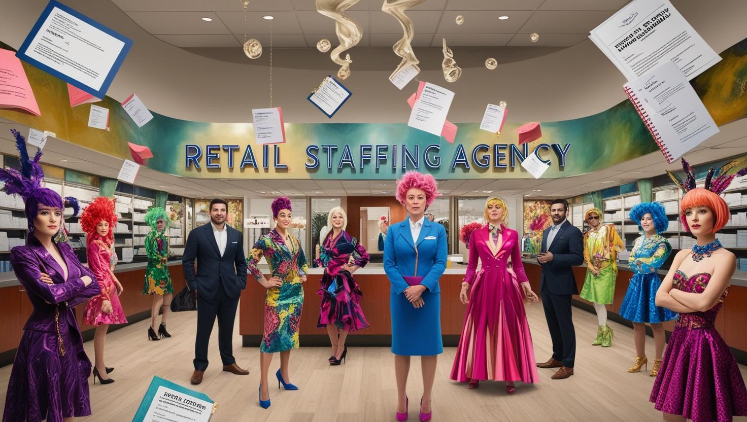 A smiling retail worker standing in front of a well-stocked shelf, representing job satisfaction and a good placement by Team RAL.
