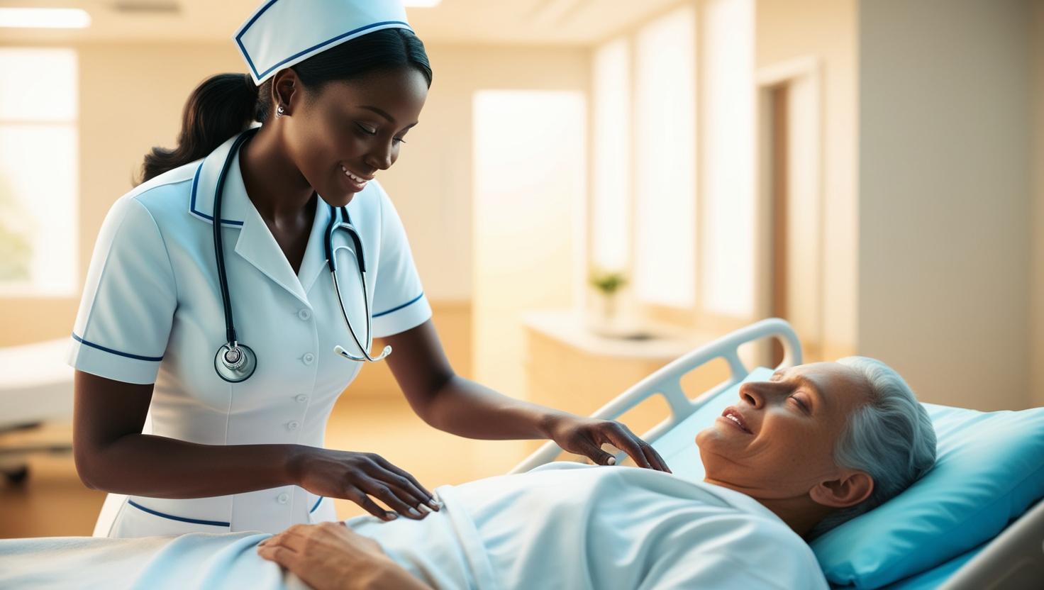 A registered nurse meticulously preparing medication in a clinical setting.