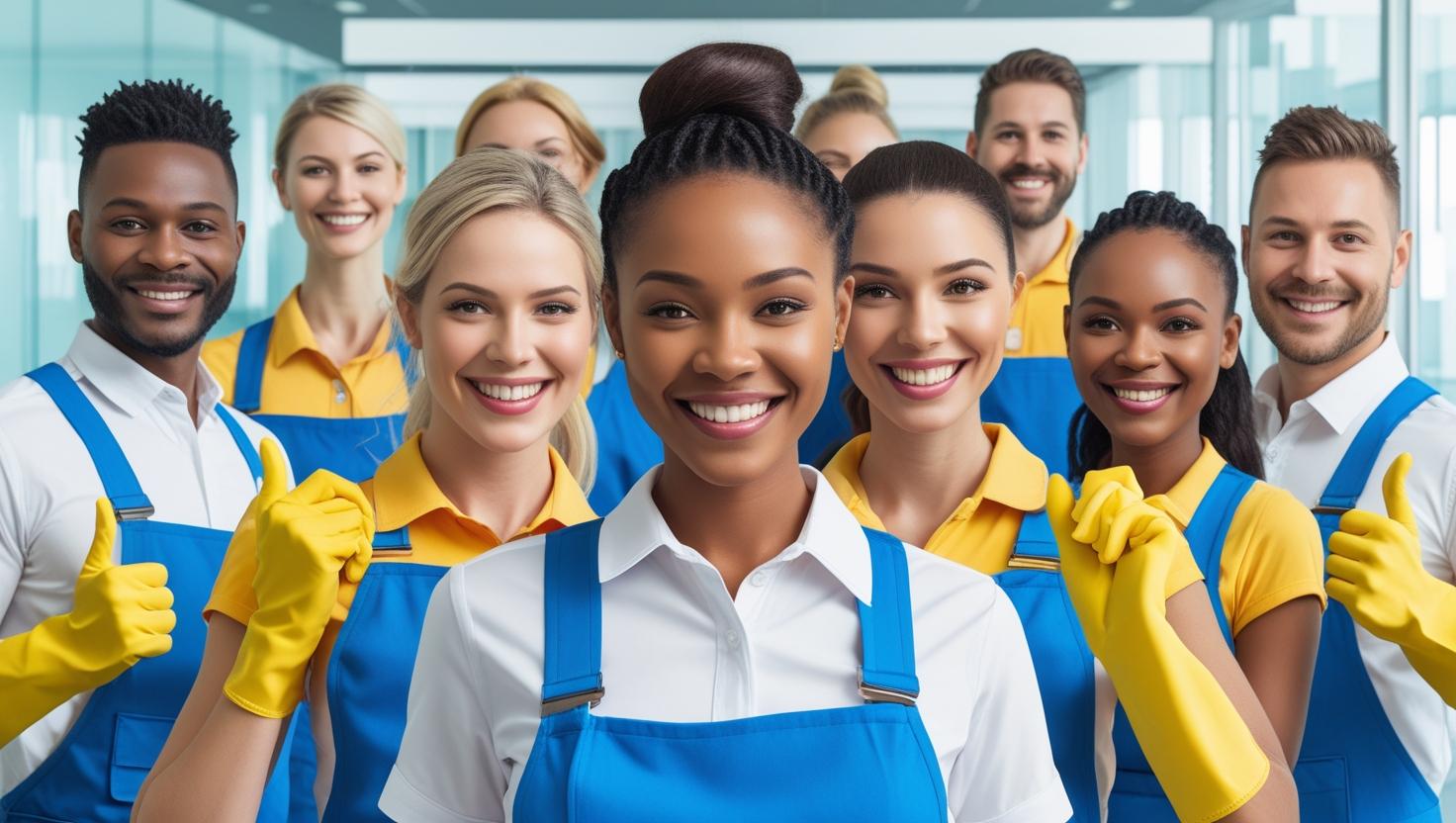 A domestic cleaner meticulously cleaning a kitchen, representing qualified domestic cleaning services.