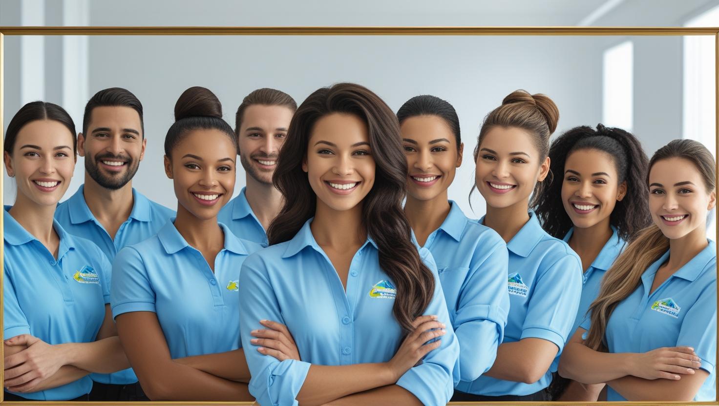 Professional cleaning team at work in a modern office, highlighting Team RAL's expertise in office cleaning recruitment.