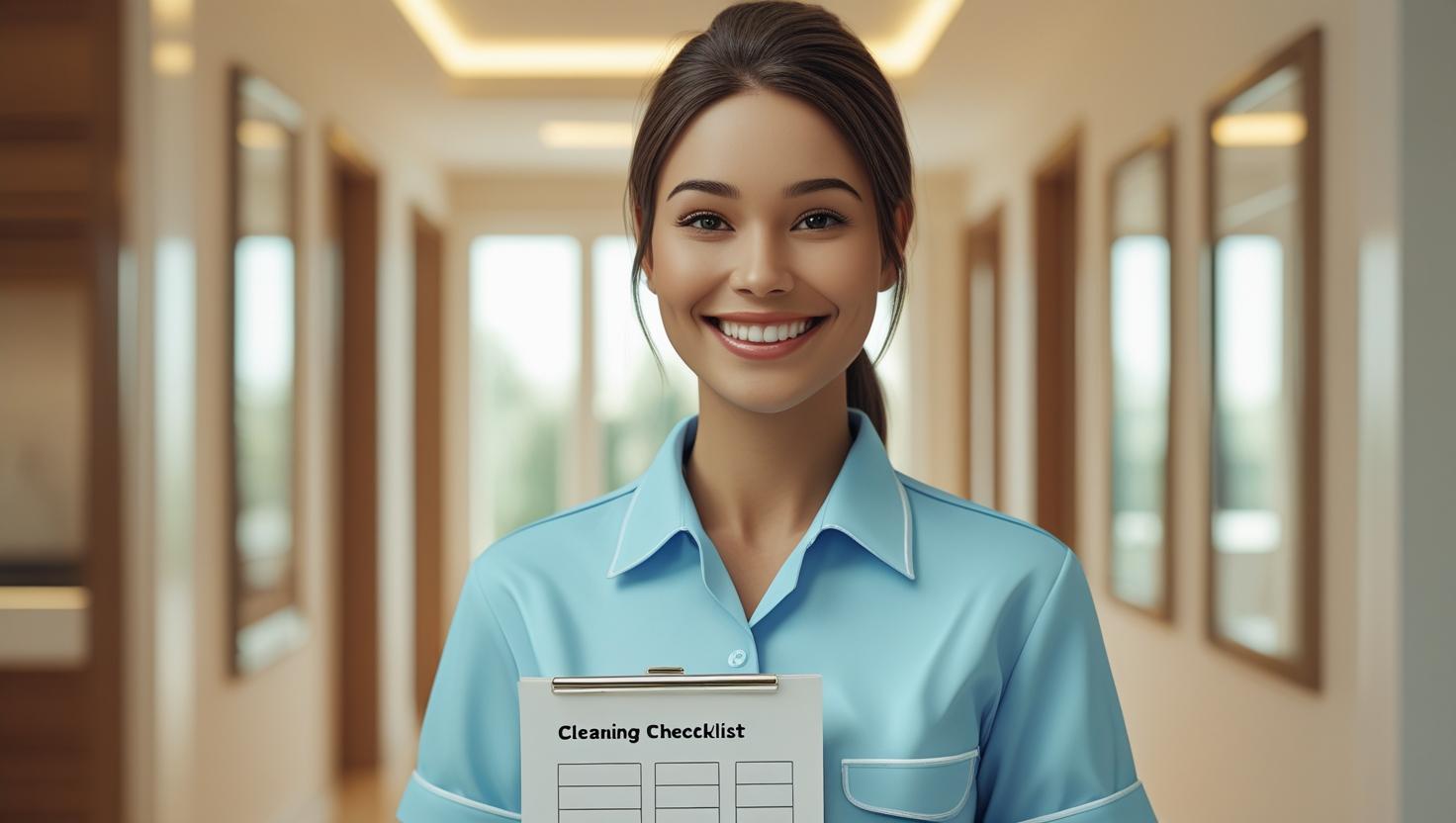 A group of diverse, professional housekeepers in uniform, showcasing teamwork and a commitment to service.